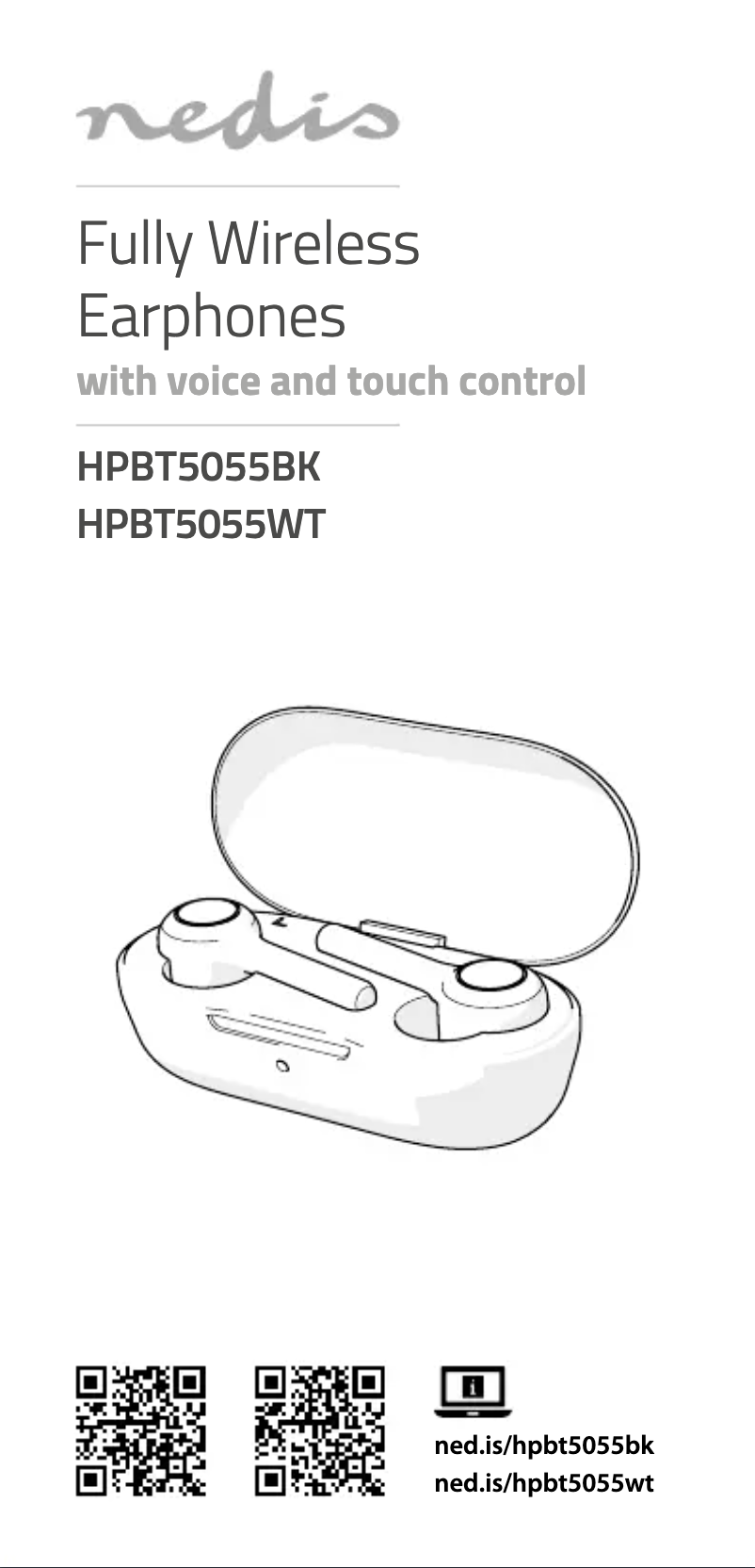 Page 1 of the manual User Manual Nedis HPBT5055WT