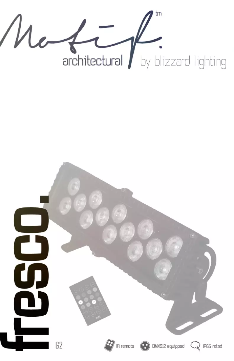 Página 1 del manual Manual de usuario Blizzard Motif Fresco