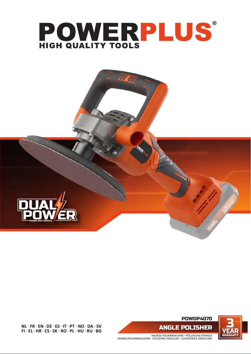 Page 1 of the manual User Manual PowerPlus POWDP4070