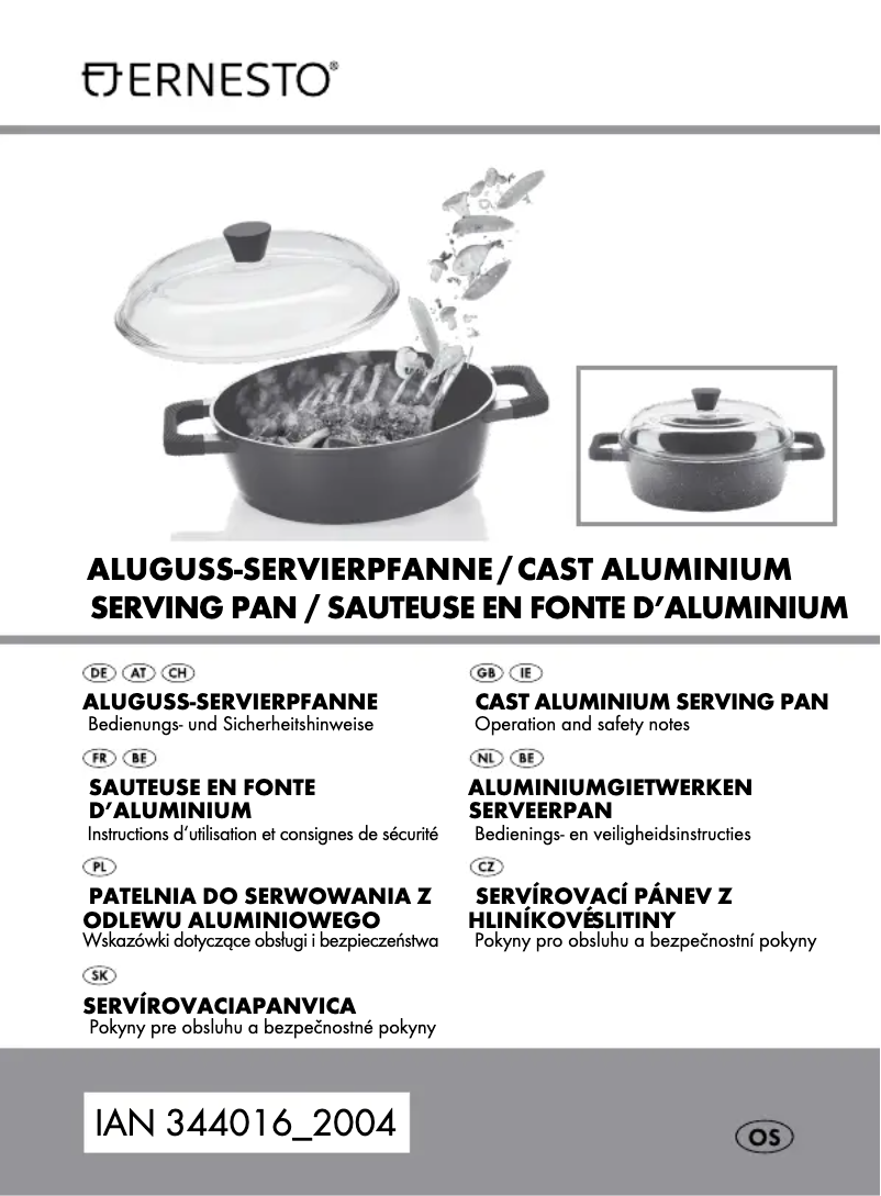 Page 1 de la notice Manuel utilisateur Ernesto HG01572