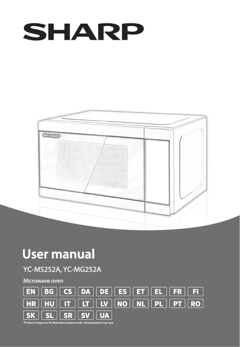 Página 1 del manual Manual de usuario Sharp YC-MS252AE