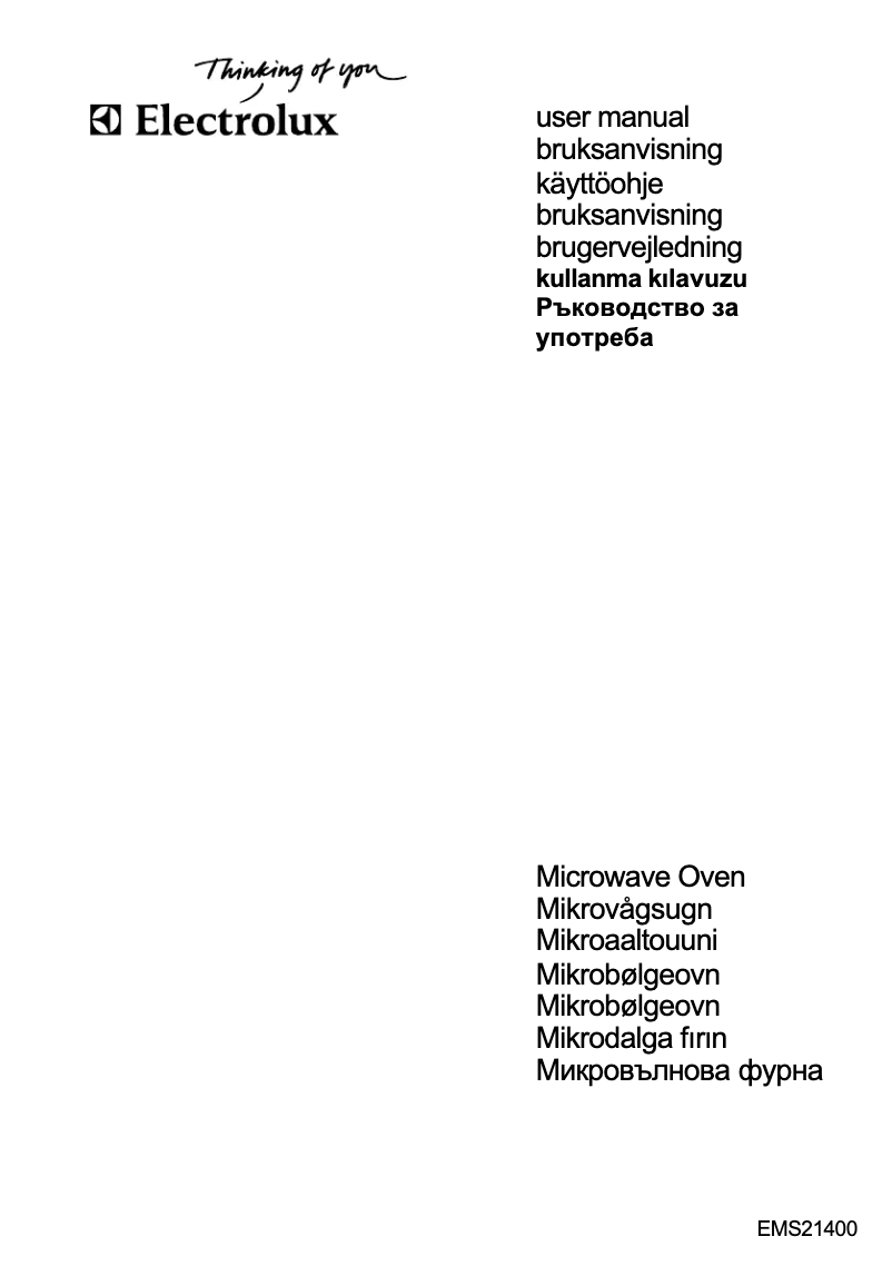 Página 1 del manual Manual de usuario Electrolux EMS21400S