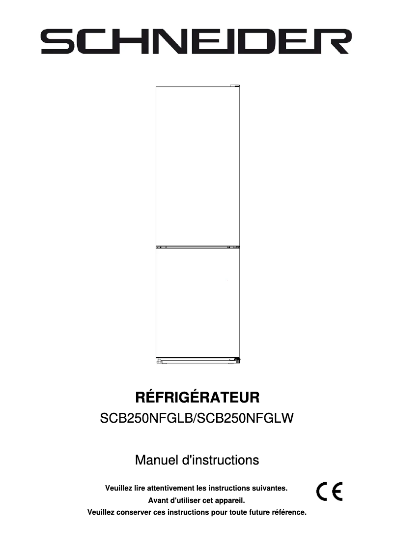 Página 1 del manual Manual de usuario Schneider SCB250NFGLW
