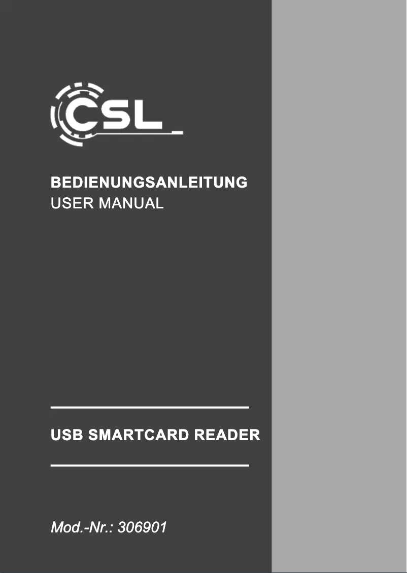 Page 1 de la notice Manuel utilisateur CSL 306901