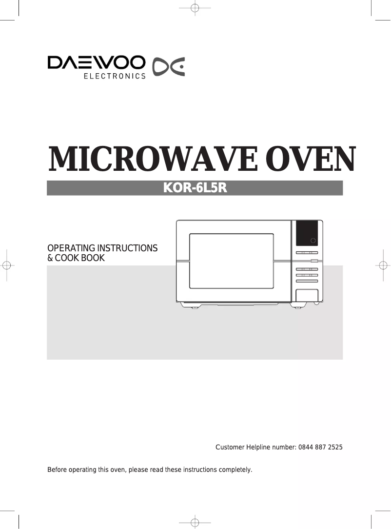 Page 1 de la notice Manuel utilisateur Daewoo KOR-6L5R