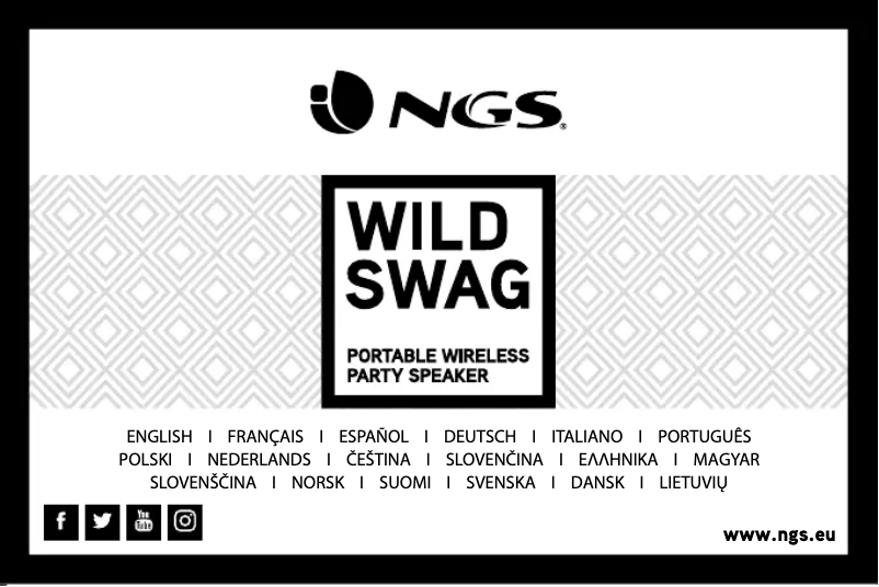 Page 1 de la notice Manuel utilisateur NGS Wild Swag