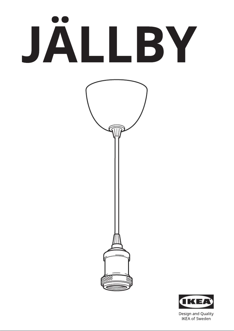 Image de la première page du manuel de l'appareil JÄLLBY 204.663.66