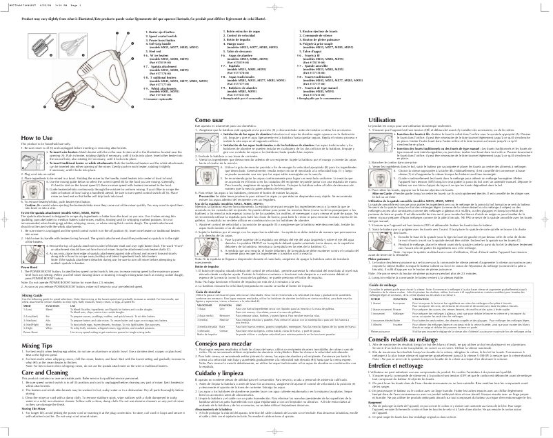Page 1 de la notice Manuel utilisateur Black & Decker MX77