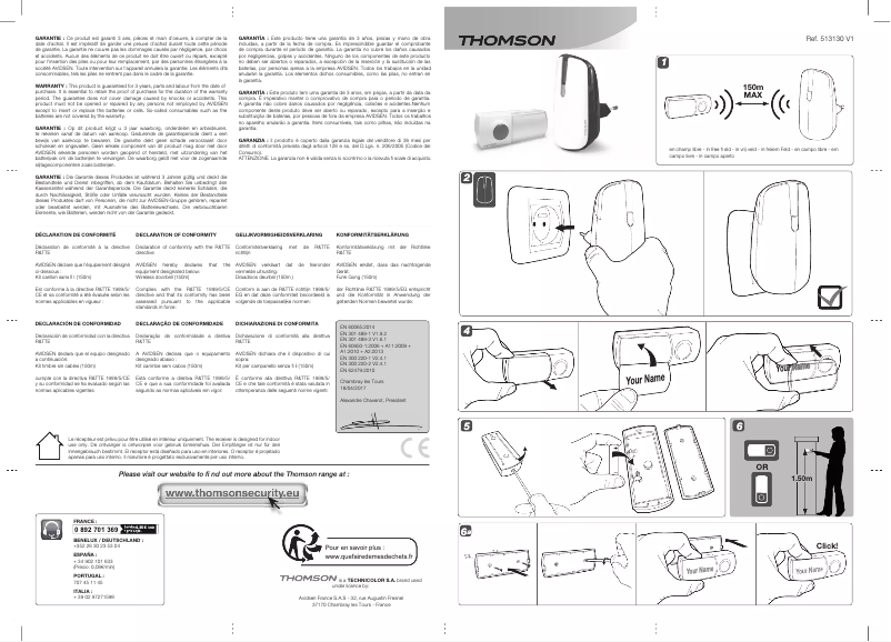 Page 1 of the manual User Manual Thomson 513130