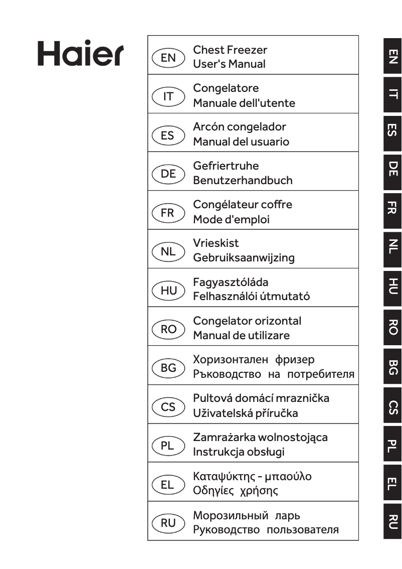 Página 1 del manual Manual de usuario Haier HCE-203RL