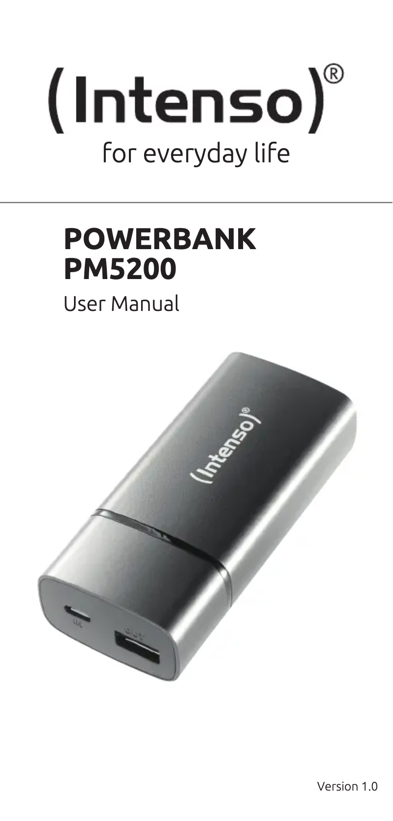 Page 1 de la notice Manuel utilisateur Intenso PM5200