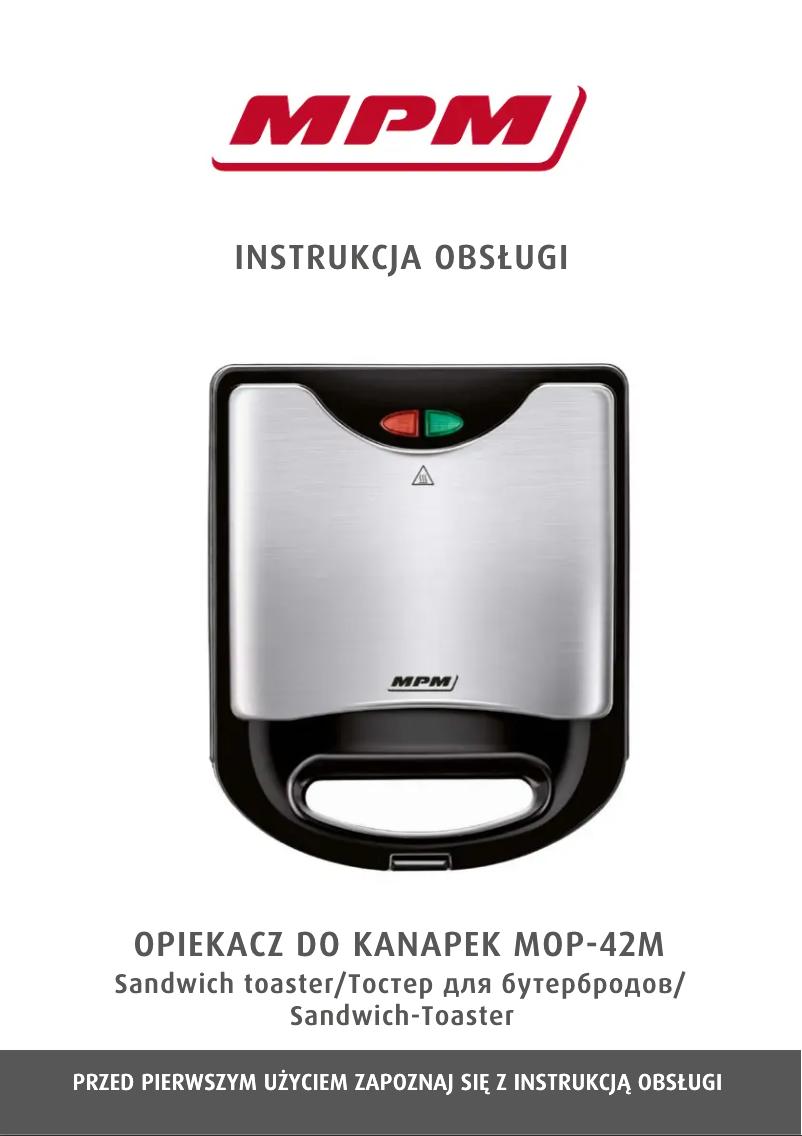 Page 1 de la notice Manuel utilisateur MPM MOP-42M