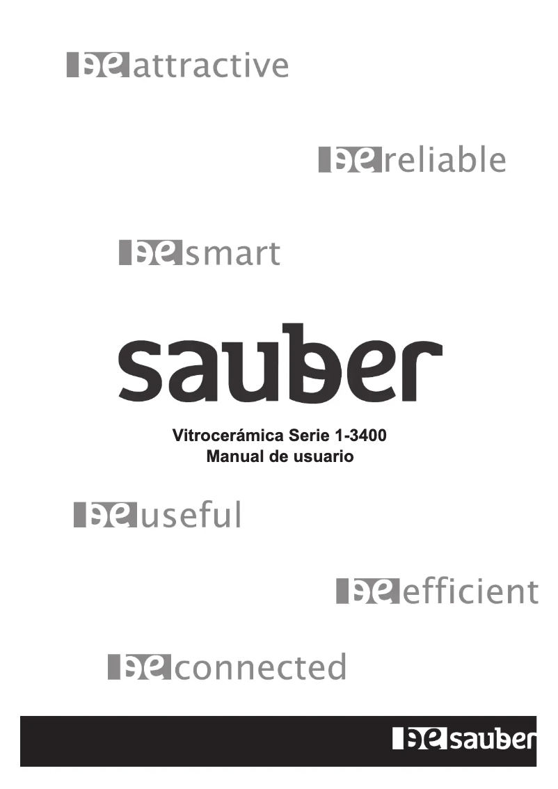 Página 1 del manual Manual de usuario Sauber SERIE 1-3400