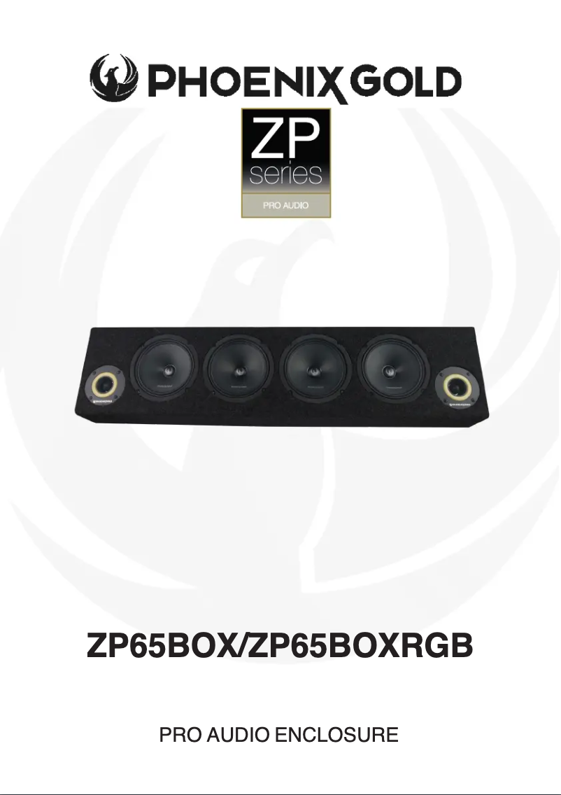 Página 1 del manual Manual de usuario Phoenix Gold ZP65BOX