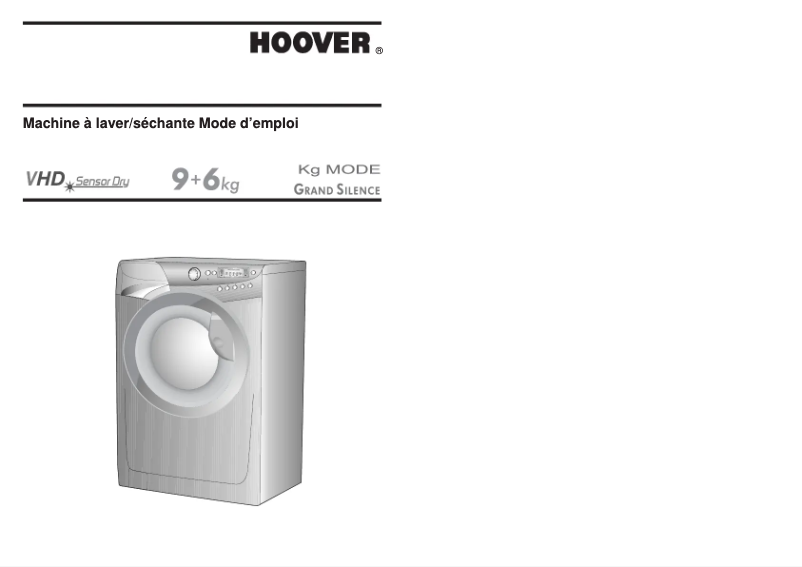 Page 1 de la notice Manuel utilisateur Hoover VHW 964 DP