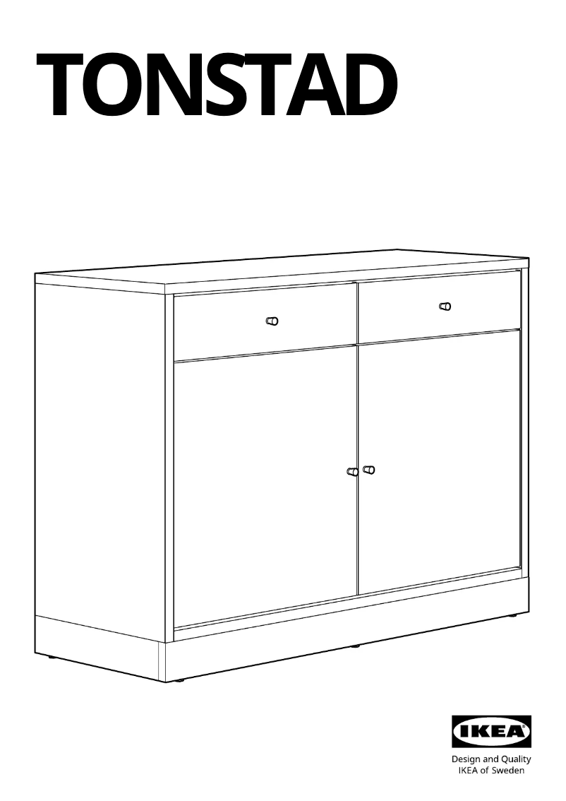 Page 1 de la notice Manuel utilisateur Ikea TONSTAD 505.100.04