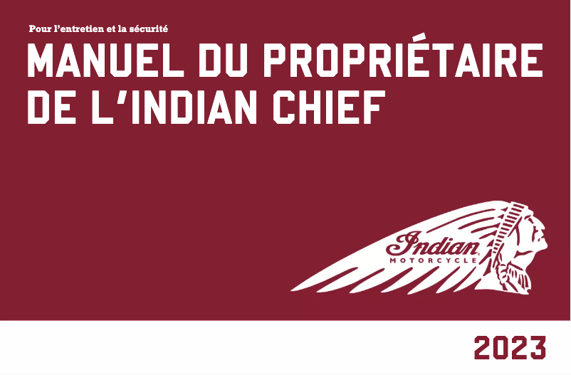 Página 1 del manual Manual de usuario Indian Sport Chief (2023)