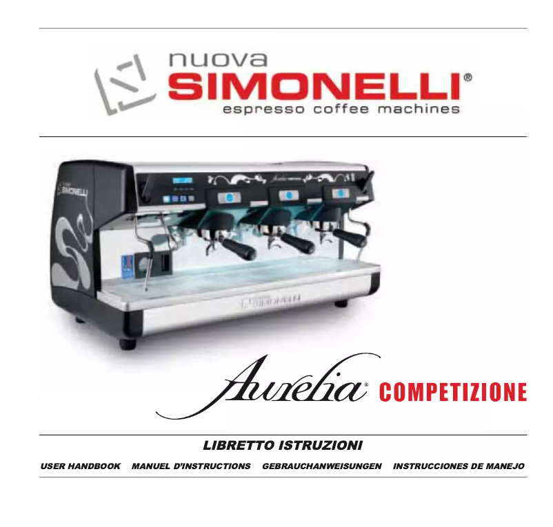 Page 1 de la notice Manuel utilisateur Nuova Simonelli Aurelia Competizione