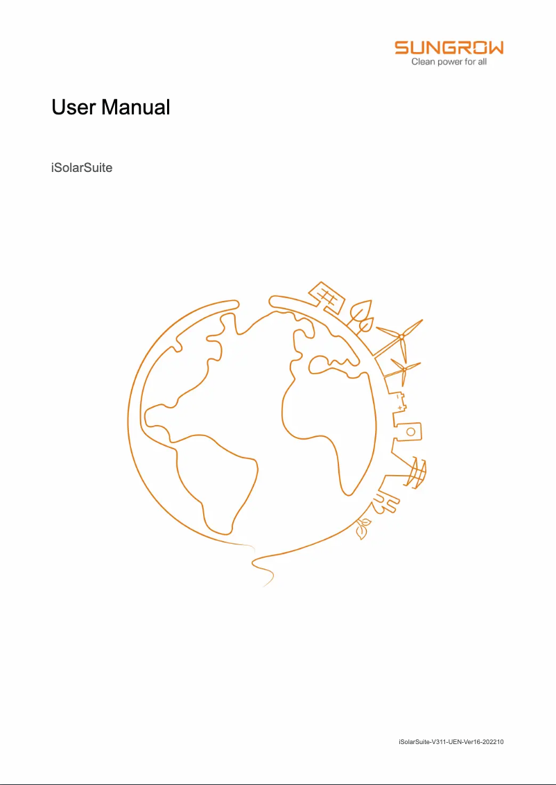 Page 1 de la notice Manuel utilisateur Sungrow iSolarCloud