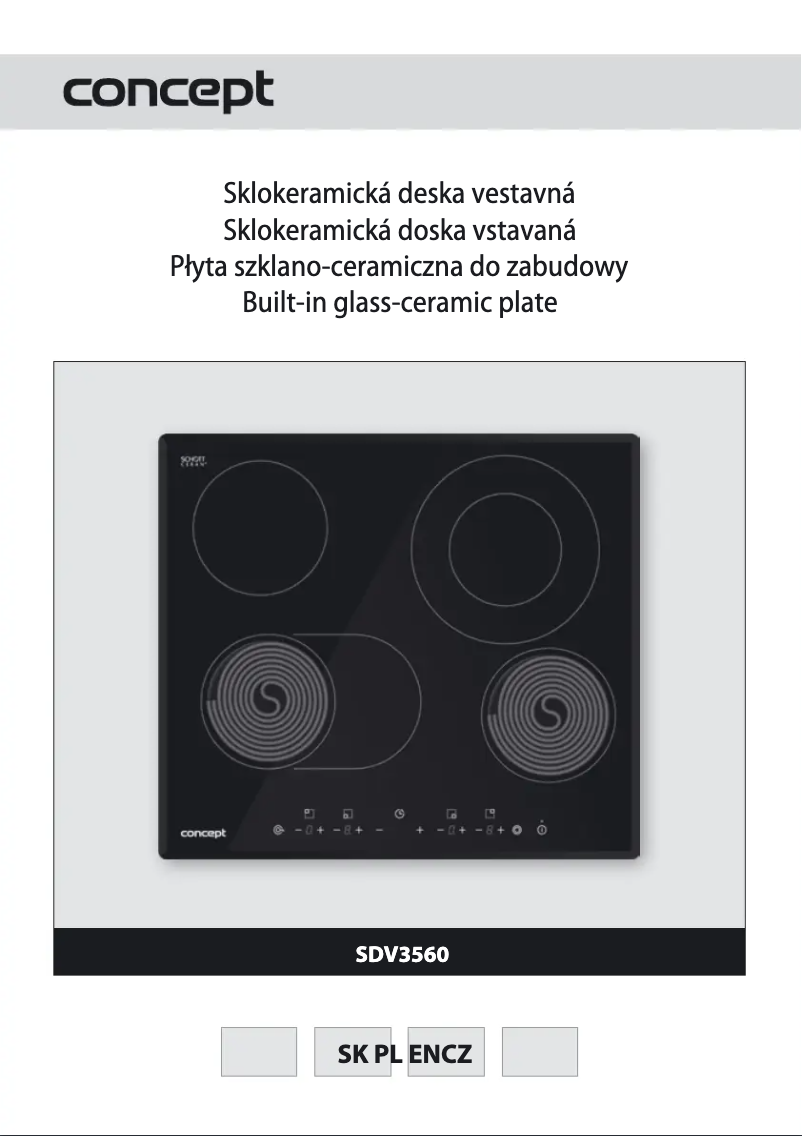 Page 1 de la notice Manuel utilisateur Concept SDV 3560