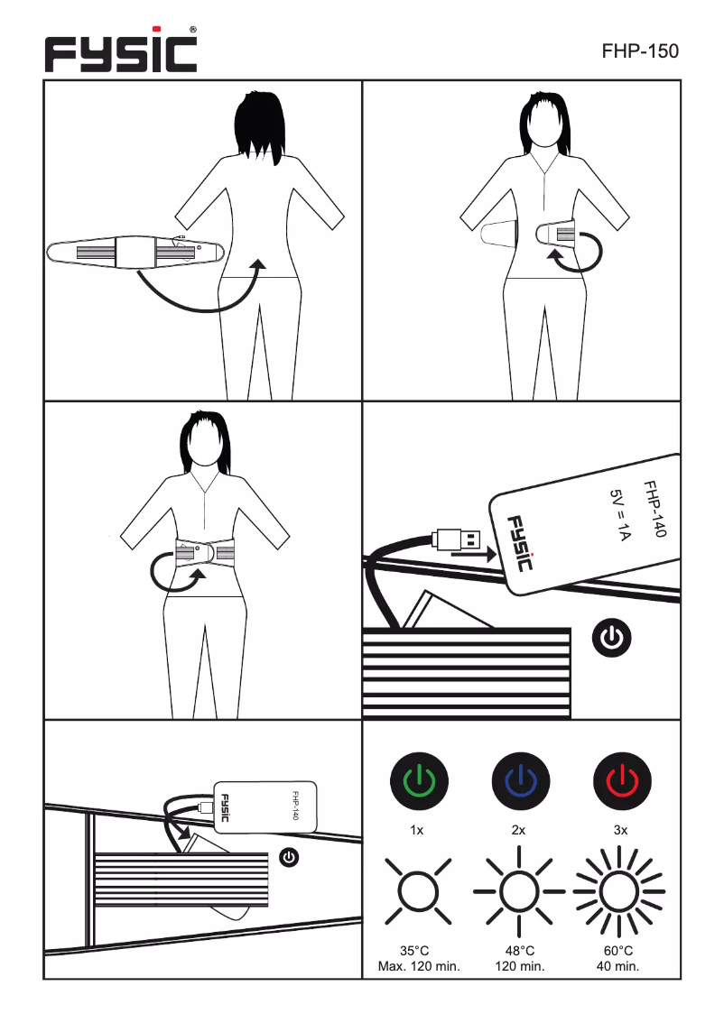 Page 1 de la notice Manuel utilisateur Fysic FHP-180L