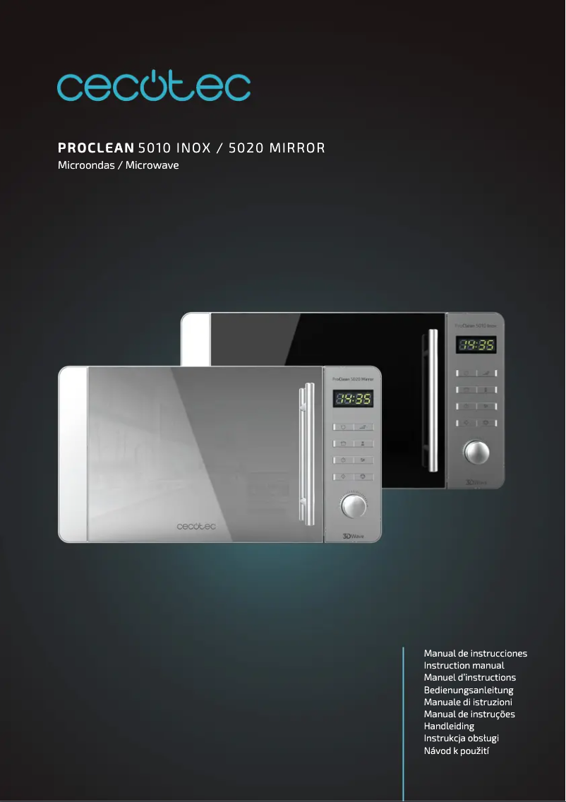 Página 1 del manual Manual de usuario Cecotec ProClean 5020 Mirror