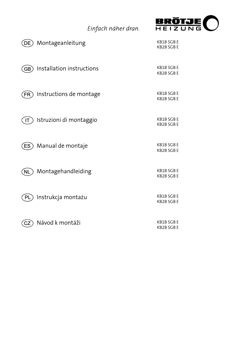 Page 1 de la notice Manuel utilisateur Baxi SGB 470 i