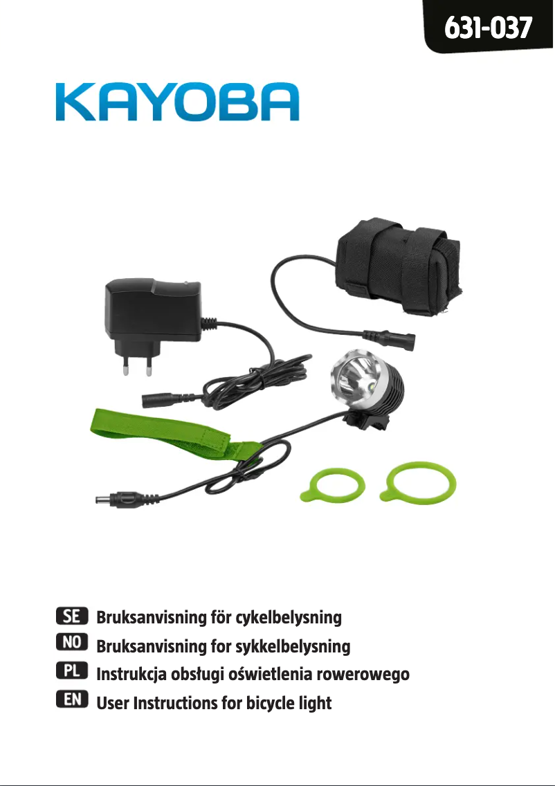 Page 1 de la notice Manuel utilisateur Kayoba 631-037