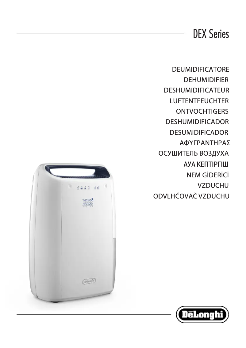 Page 1 de la notice Manuel utilisateur DeLonghi Tasciugo AriaDry Multi DEX 14