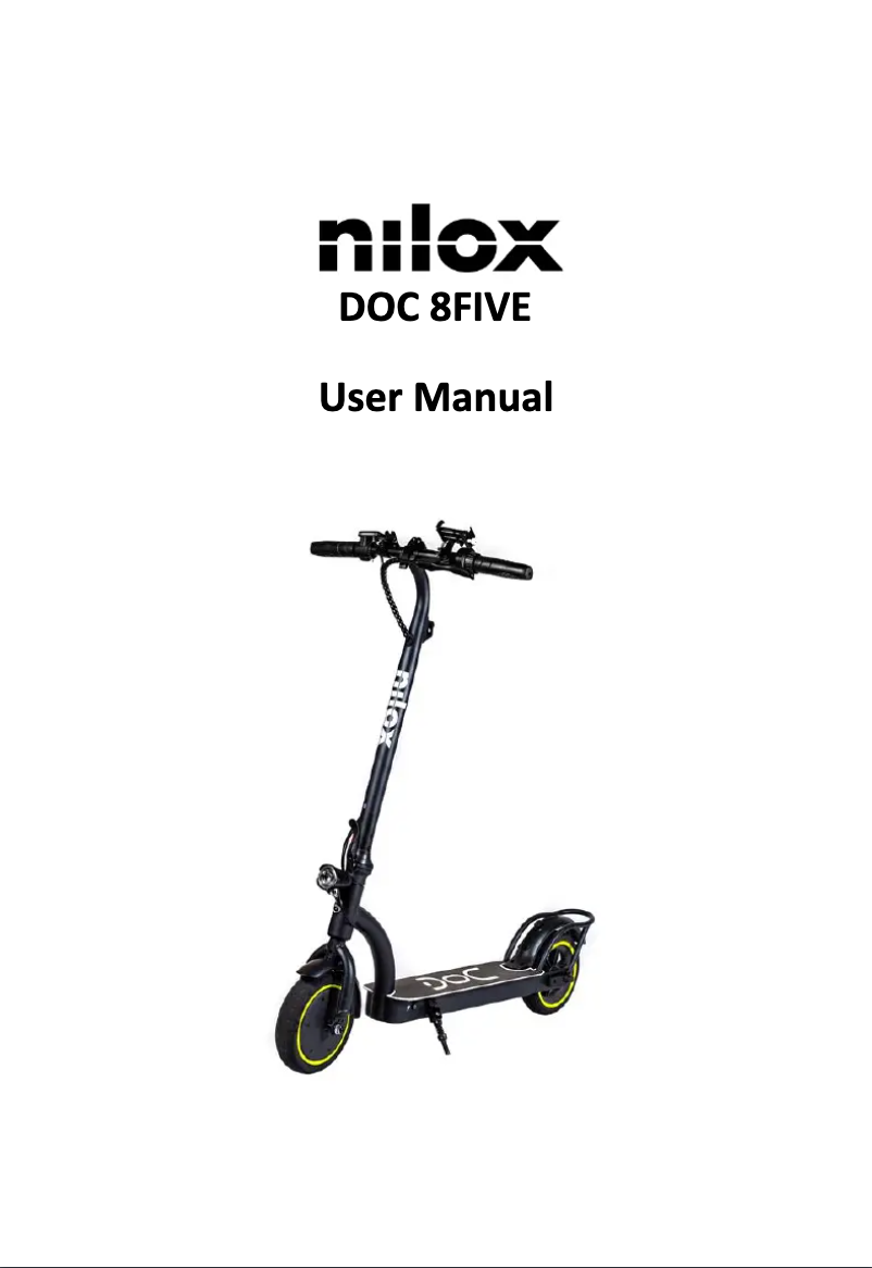 Page 1 de la notice Manuel utilisateur Nilox DOC 8FIVE