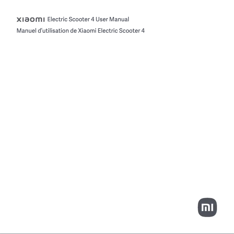 Página 1 del manual Manual de usuario Xiaomi Electric Scooter 4