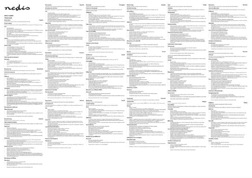 Page 1 de la notice Manuel utilisateur Nedis PESC113DWT