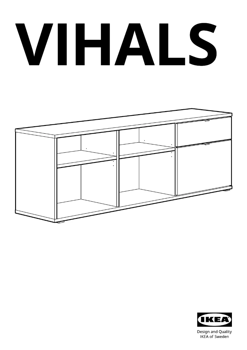 Page 1 de la notice Manuel utilisateur Ikea VIHALS 505.428.68