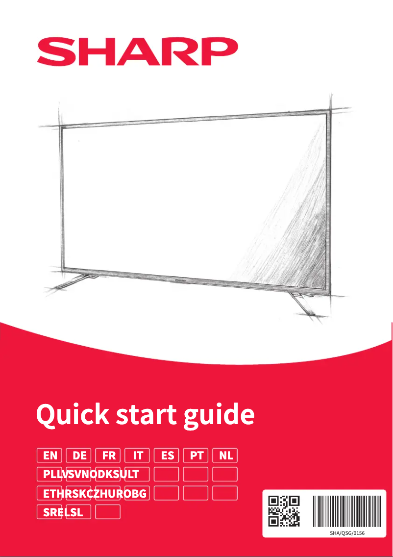 Página 1 del manual Guía de inicio rápido Sharp 40BG3E