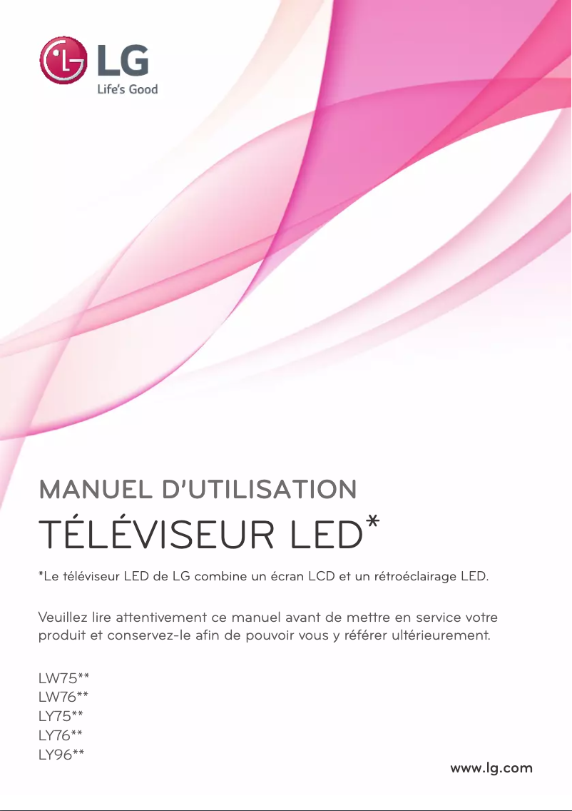 Page 1 de la notice Manuel utilisateur LG 47LY761H