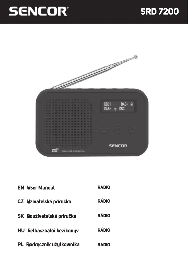 Page 1 de la notice Manuel utilisateur Sencor SRD 7200