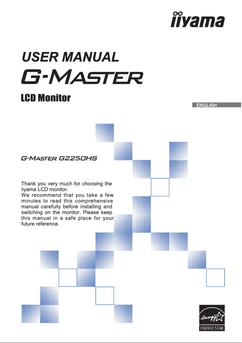 Page 1 de la notice Manuel utilisateur Iiyama G-Master G2250HS