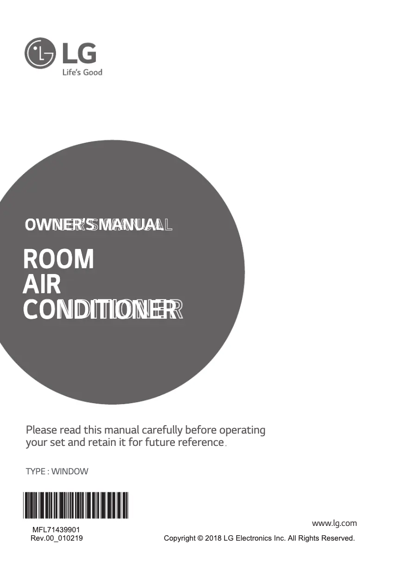 Page 1 de la notice Manuel utilisateur LG LA150LC