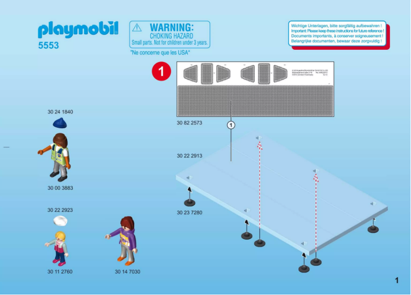 Page 1 de la notice Manuel utilisateur Playmobil Summer Fun Boat Swings 5553