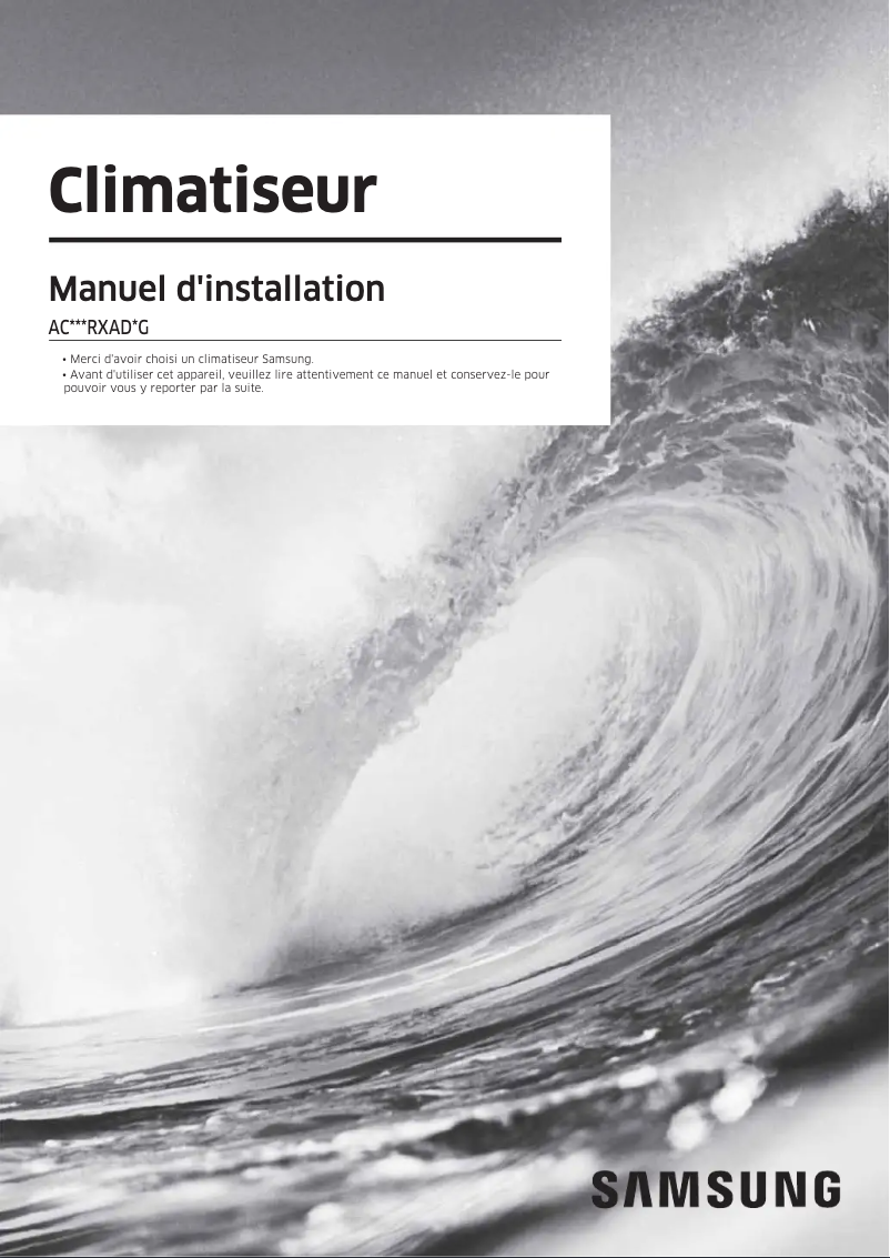 Página 1 del manual Manual de usuario Samsung AC100RXADKG