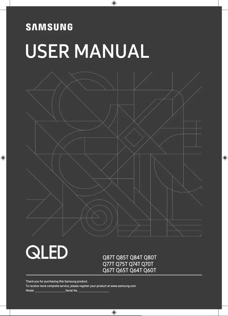 Página 1 del manual Manual de usuario Samsung GQ55Q77TGT