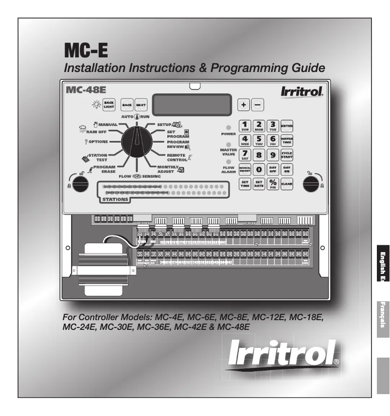 Página 1 del manual Manual de usuario Irritrol MC-30E