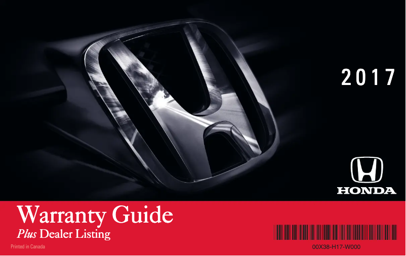 Page 1 de la notice Manuel d'utilisation et d'entretien Honda Pilot (2017)