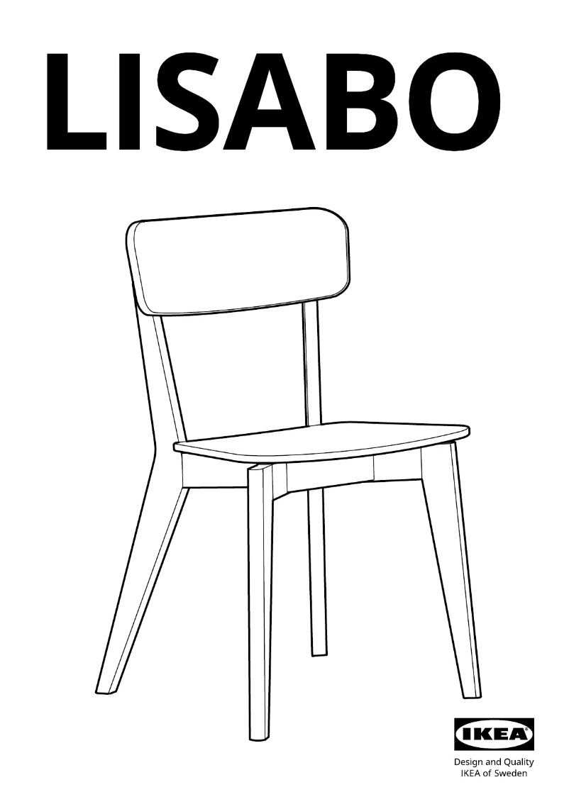 Page 1 de la notice Manuel utilisateur Ikea LISABO 004.572.35
