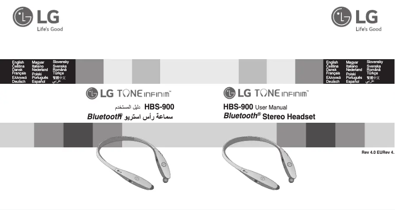 Page 1 de la notice Manuel utilisateur LG Tone Infinim