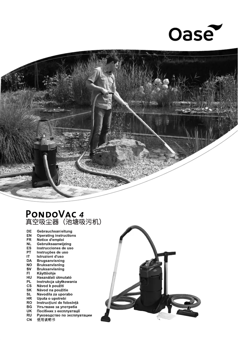 Page 1 of the manual User Manual Oase PondoVac 4
