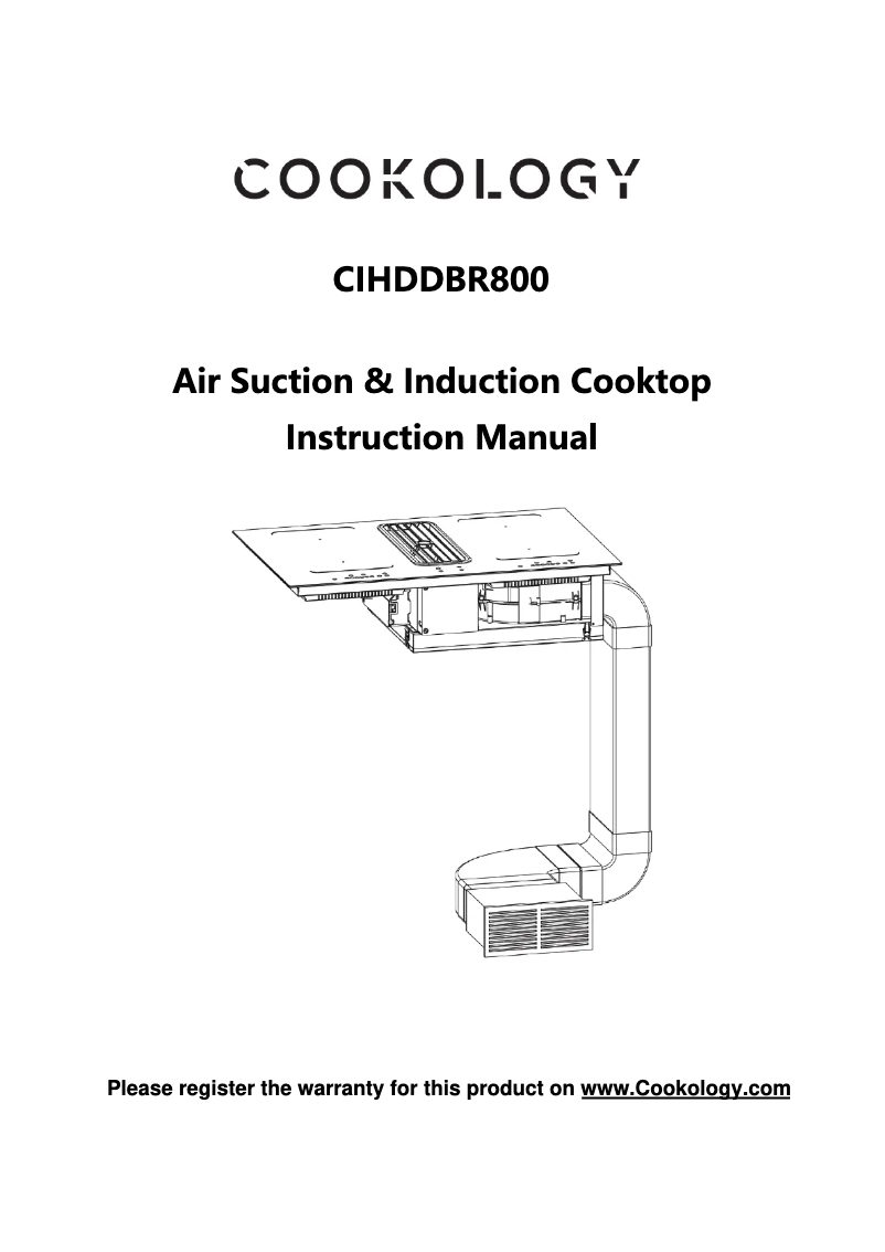 Page 1 de la notice Manuel utilisateur Cookology CIHDDBR800