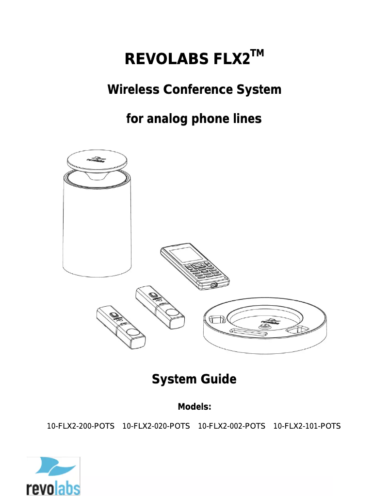 Page 1 de la notice Manuel utilisateur Revolabs FLX Wearable
