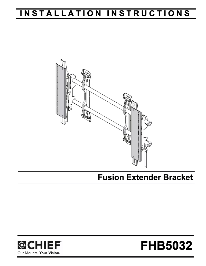 Página 1 del manual Manual de usuario Chief Fusion FHB5032