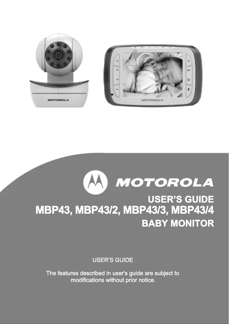 Página 1 del manual Manual de usuario Motorola MBP43-2